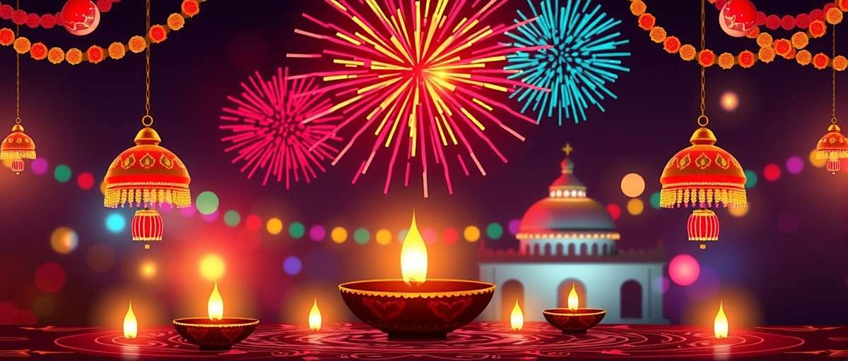 Star Anise Elite Diwali Celebration Star Anise Elite Diwali event showing a virtual celebration with lamps and fireworks